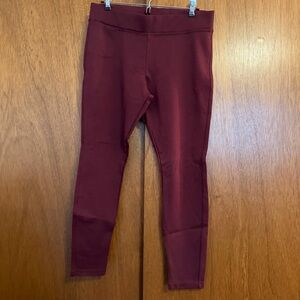 American Giant Maroon Leggings